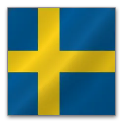 Julius K9 hundeskilt Svensk flag lille